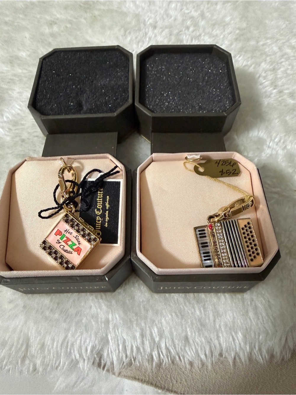 Juicy Couture Juicy Couture Pizza & Accordion Charms vintage